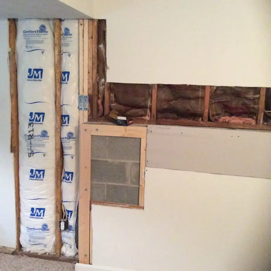 Wall insulation replacement during Structural Drying in Blue Ash